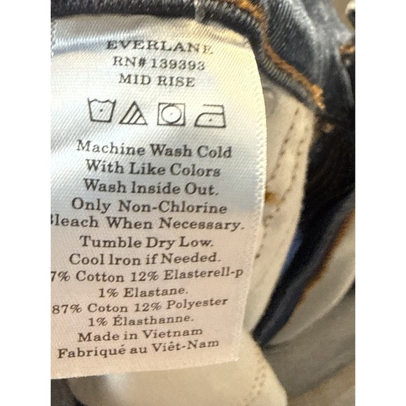 Everlane Skinny Jeans Womens 31 MidRise Medium Wash - Picture 7 of 7